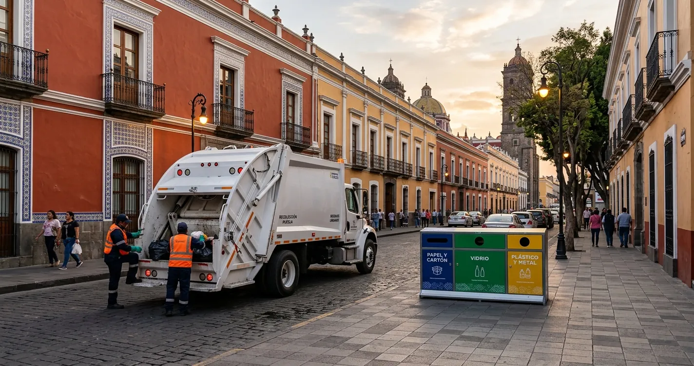 Recolección y manejo de residuos en Puebla - separación y reciclaje de basura