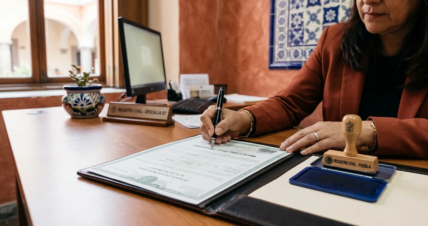 Reconocimiento de paternidad en Puebla - Trámite ante el Registro Civil del Estado