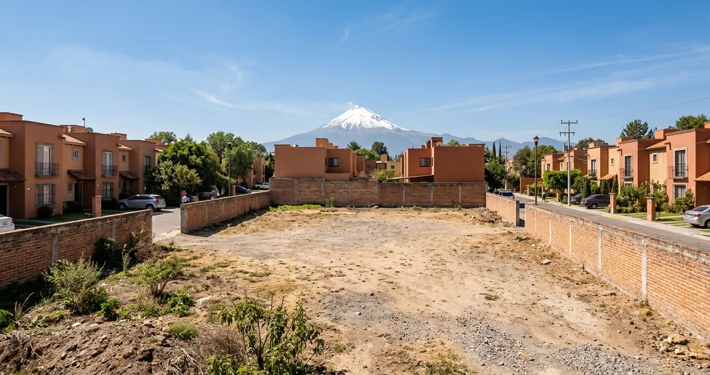Precio de terreno por m2 en Puebla - lote urbano en venta en una zona residencial poblana
